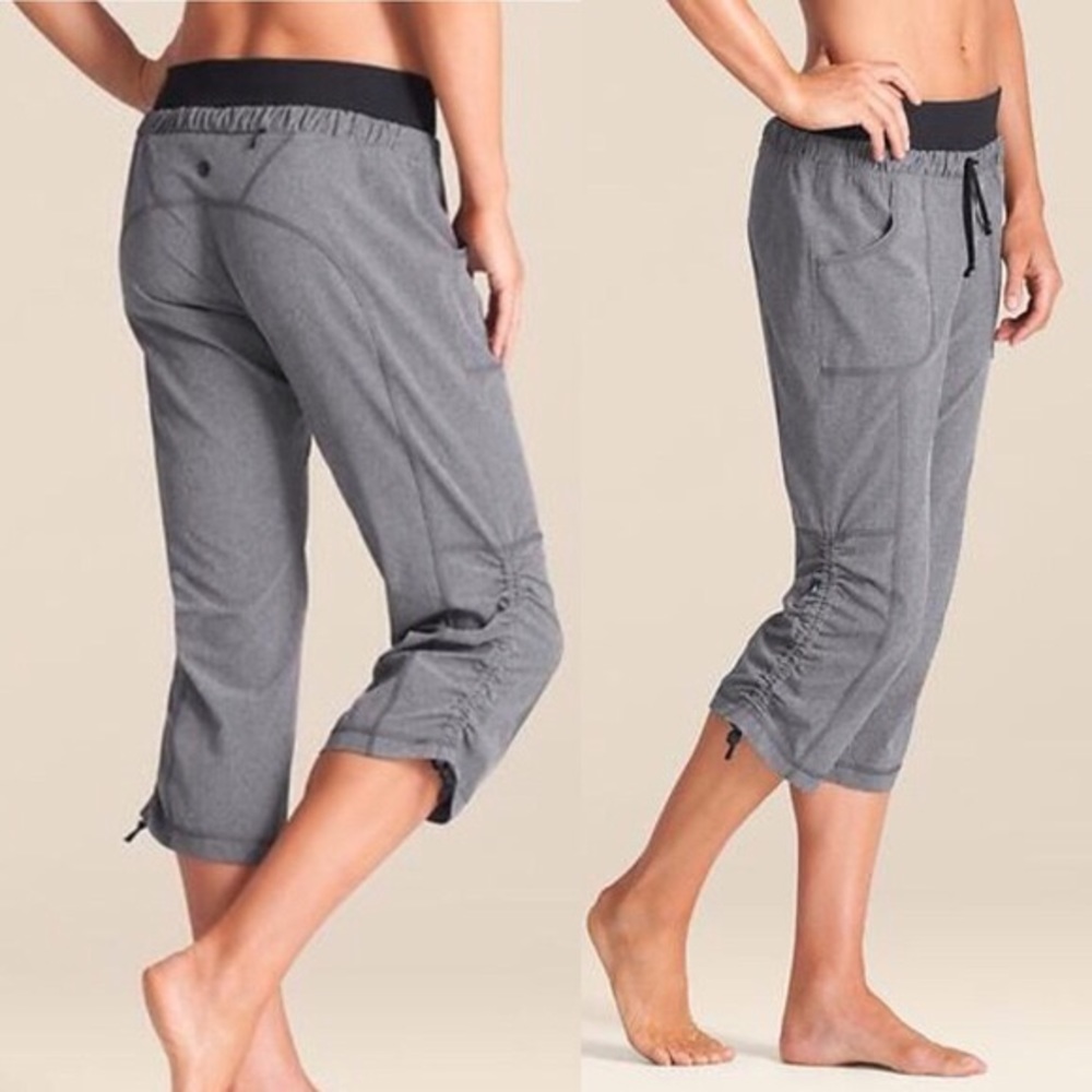 Athleta Allegro Capri Pant, Heather Gray, 6